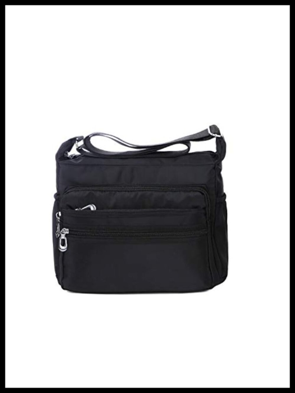 Waterproof Nylon Crossbody Bag Multi Pockets Shoulder Purse
